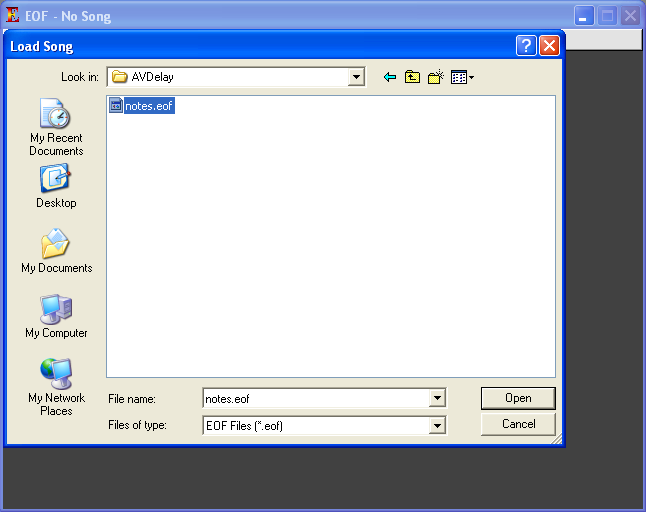 Load AV Delay Song Step 3